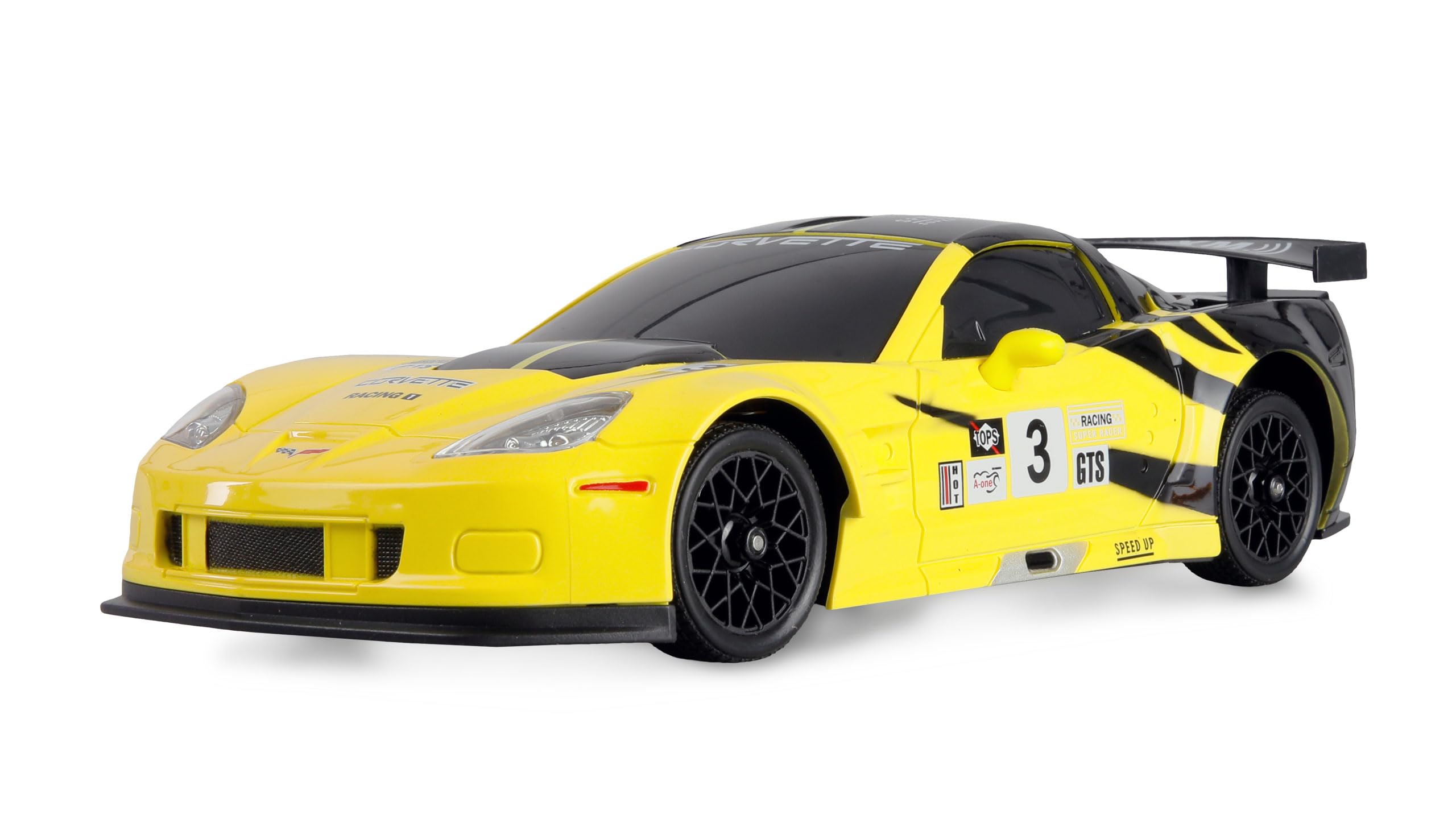 Amazon.com: Amewi Corvette C6.R Drift Car 1:18 RTR Yellow Remote