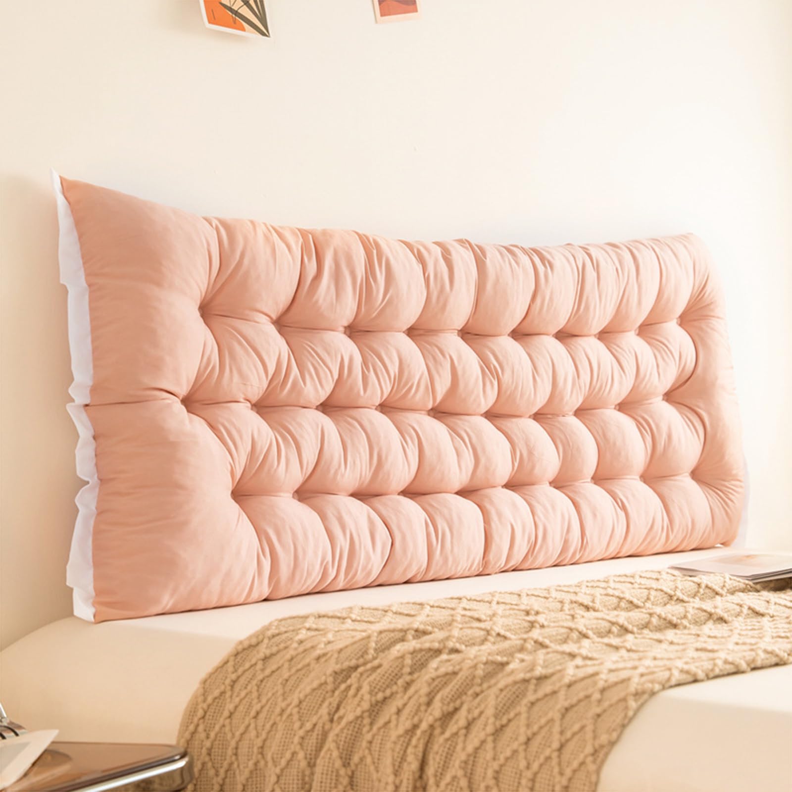 XANAYXWJ Comodo Cuscino da Lettura per Letto e Divano Fodera Rimovibile Cuscino di Supporto Lombare 90x10x50 cm Schienale testiera per Arredamento Camera da Letto Perfetto per Il Relax e Il Comfort