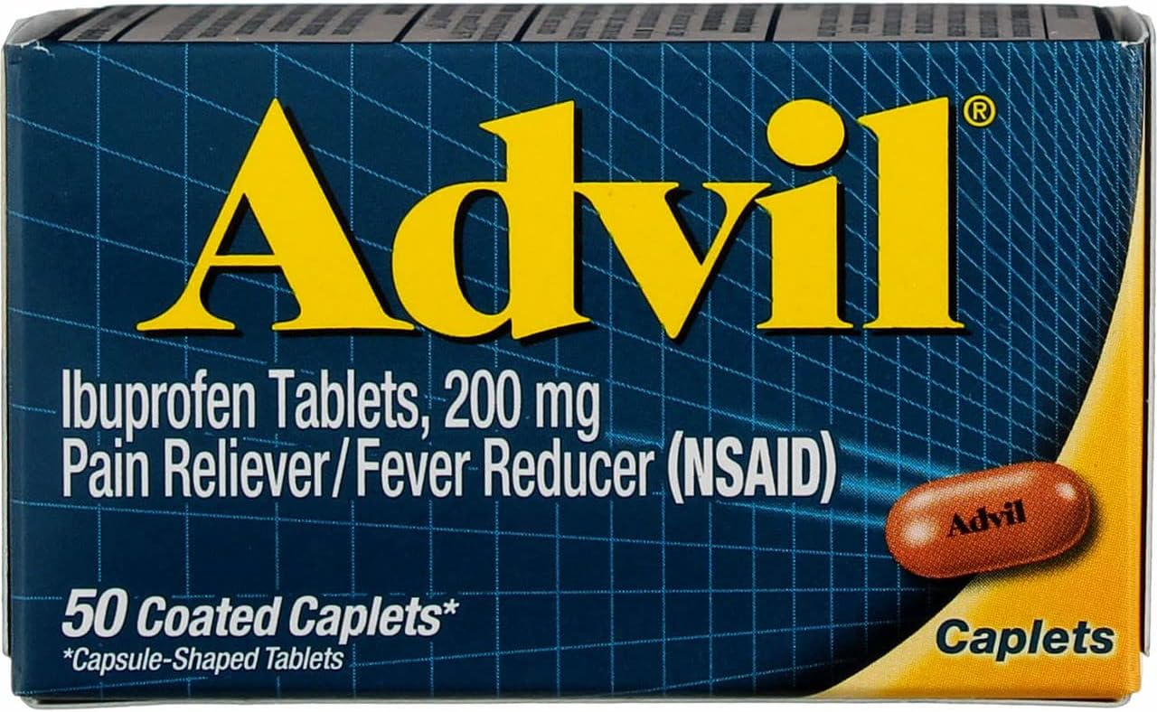 Advil Caplets 50 Ct (12 Pack)