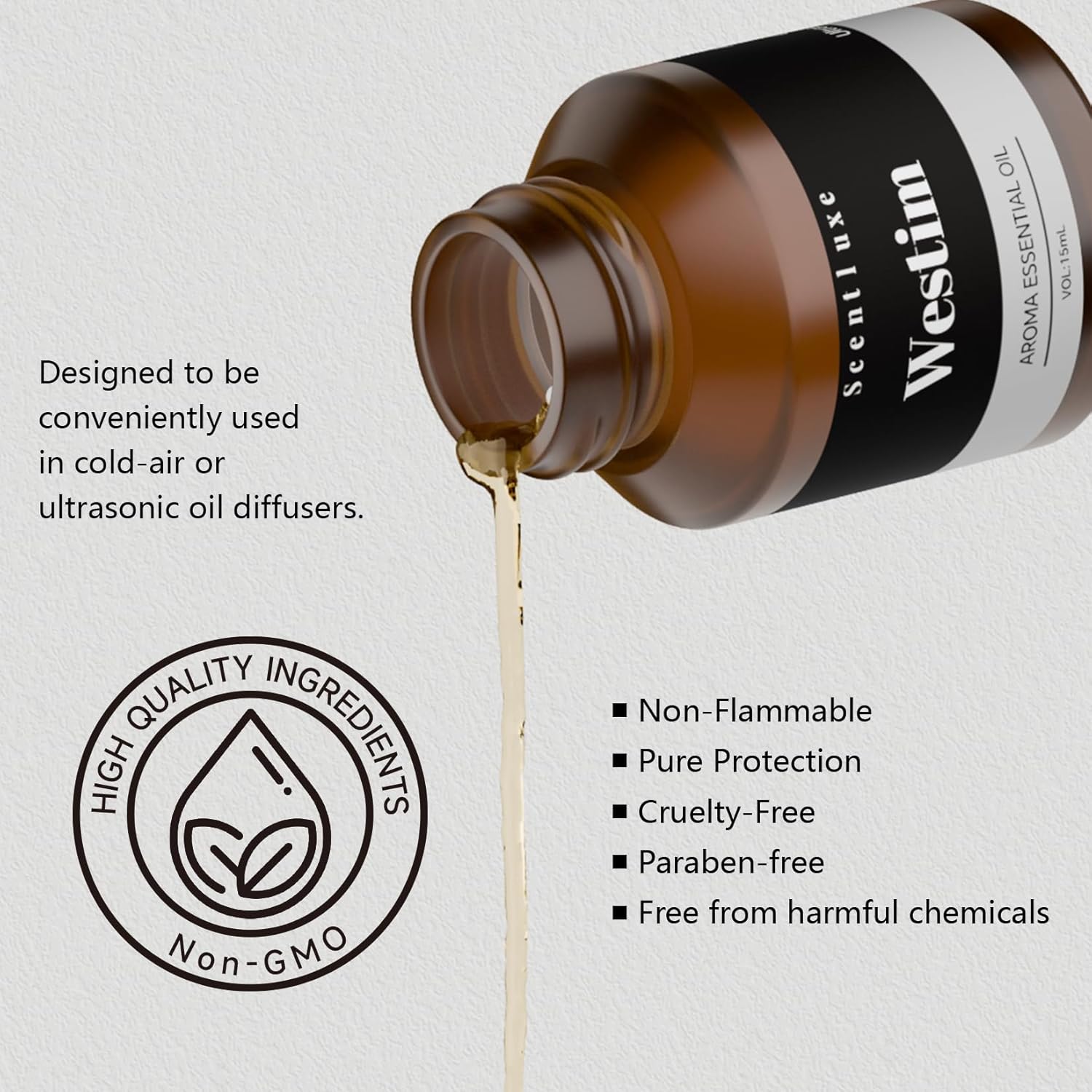 Hotel Essential Oils for Diffuser - Inspired by Westim Hotel Home Luxury Scents, Premium Fragrance Oil for Ultrasonic and Waterless Diffusers and Crafting - 15 mL - Image 3