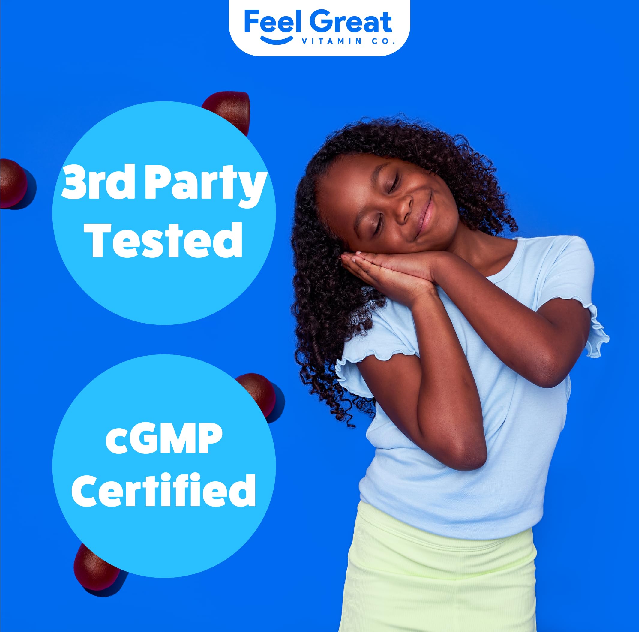Feel Great Kids Melatonin Gummies, 1mg, Strawberry, Vegan, 60-Day — Amazon image 5