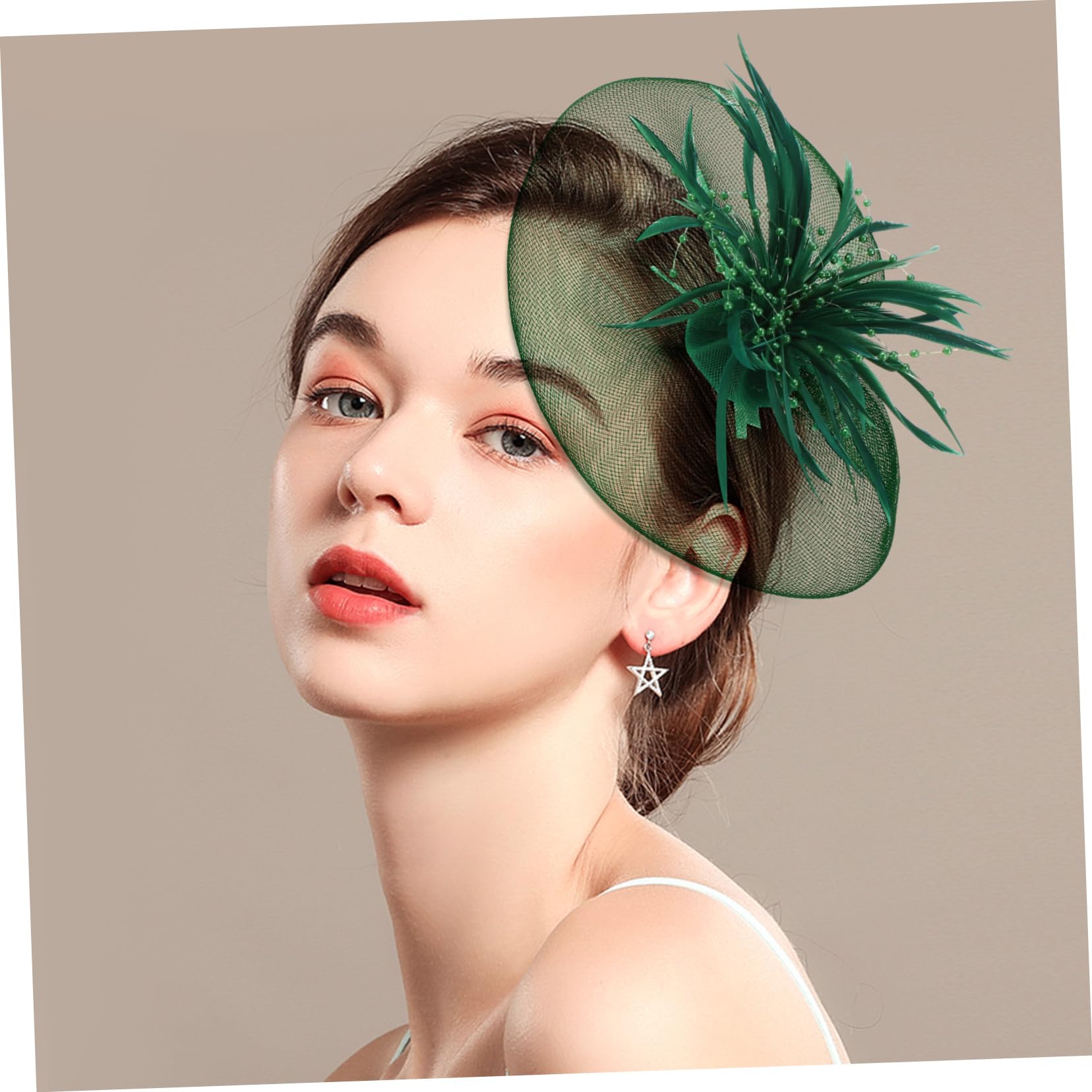 3piezas Tocado Elegante y Tul Para Fiestas Adorno De Cabello Para Eventos Especiales y Bailes Accesorio De Moda