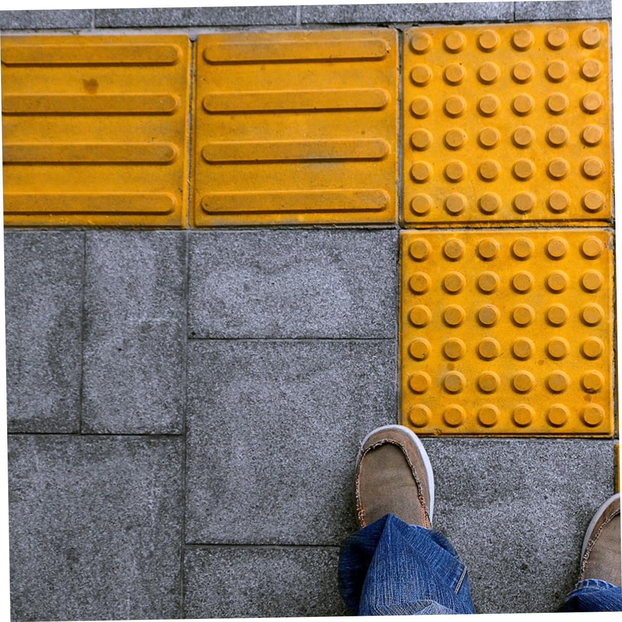 VILLFUL Tactile Bricks Blind Braille Plates Tactile Markers Indoor/Outdoor Use