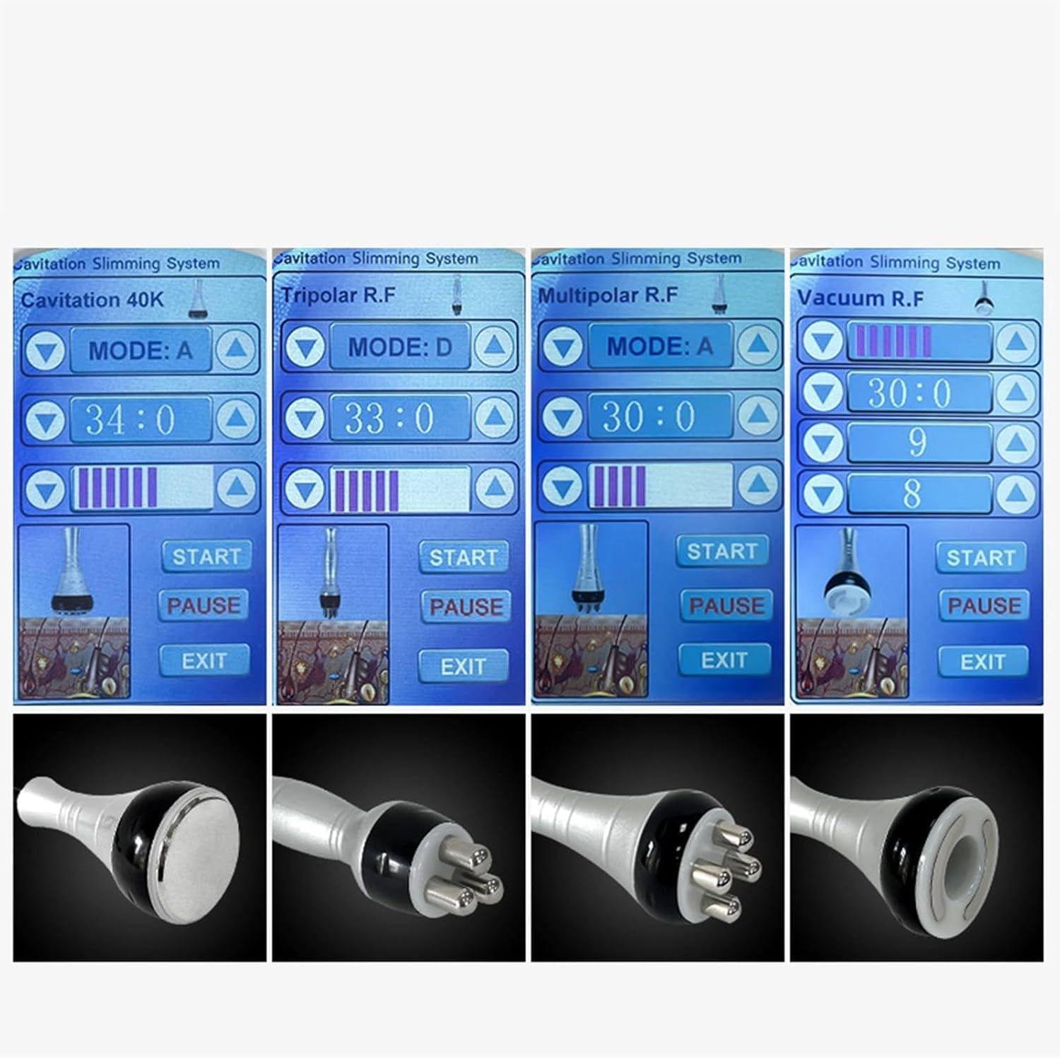 CAVITATION SLIMMING SYSTEM キャビテーション40kHz 40KHz 4-in-1 Cavitation Device Body Shaping - Professional RF