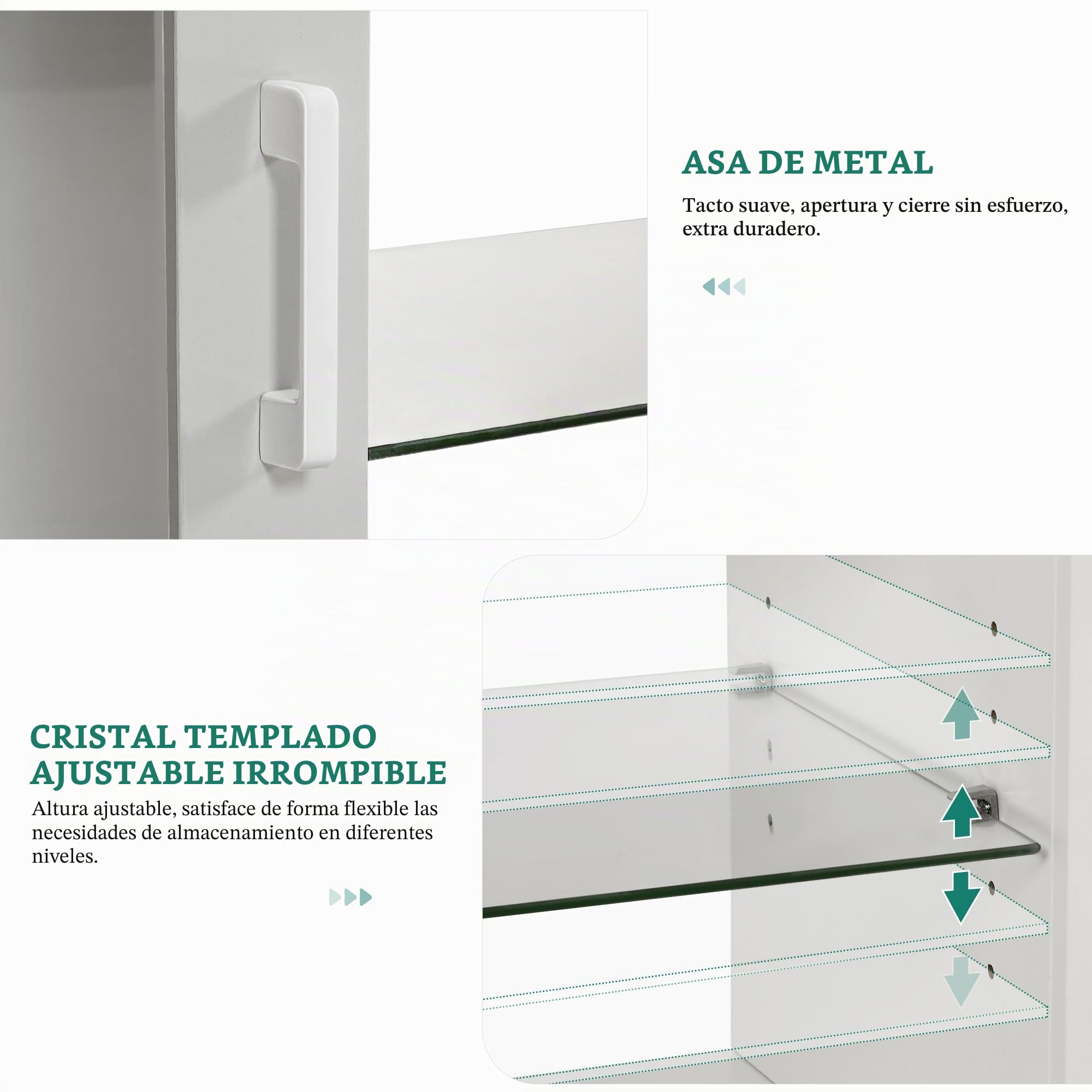 YITAHOME Mueble de TV de 180 cm con 7 LED RGB, mueble bajo para TV con 2 armarios cerrados, 3 estantes abiertos y estante de cristal ajustable, moderno centro de entretenimiento para salón, 180 x 32 x