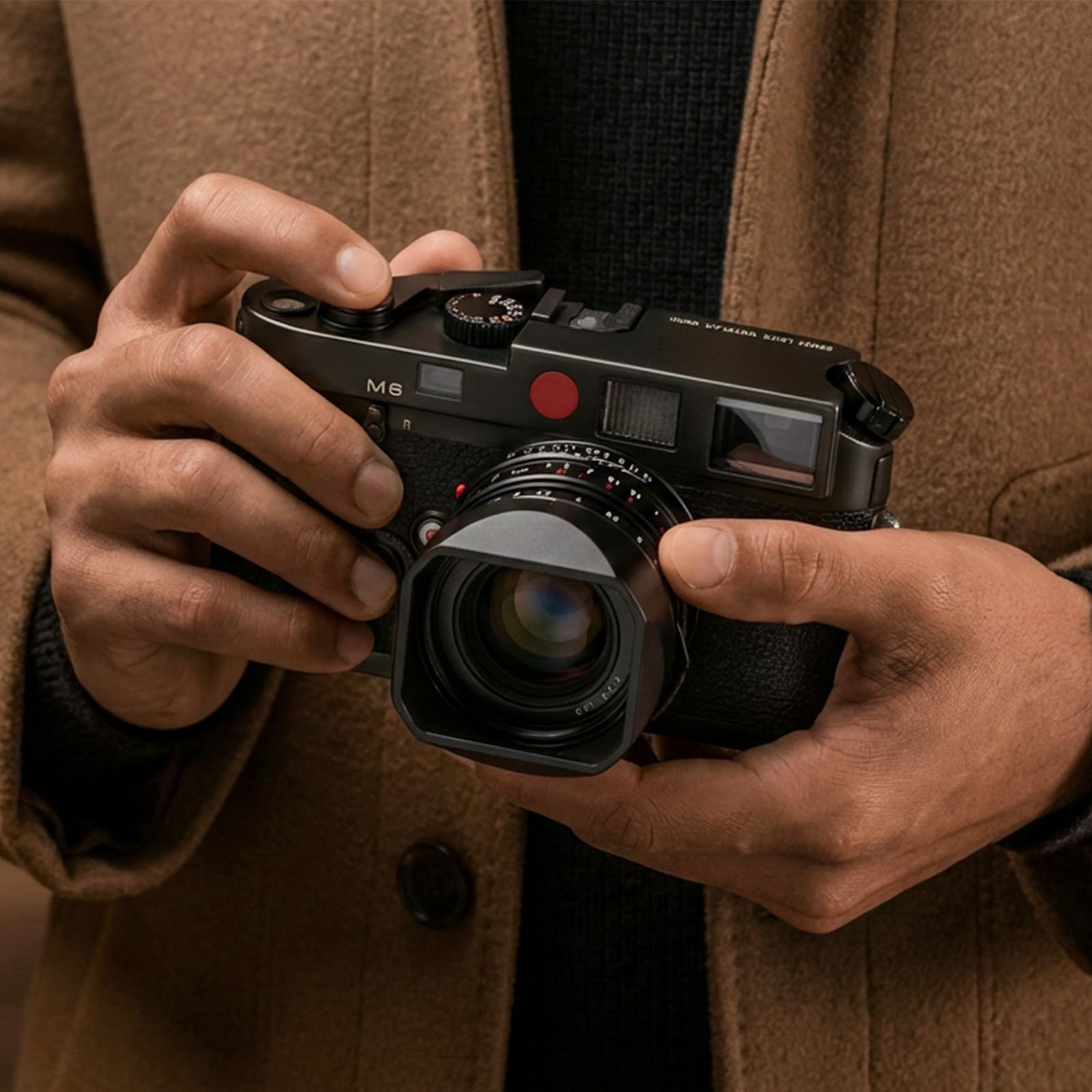 Amazon | メタルスクエアレンズフード(カバー付き)Voigtlander NOKTON