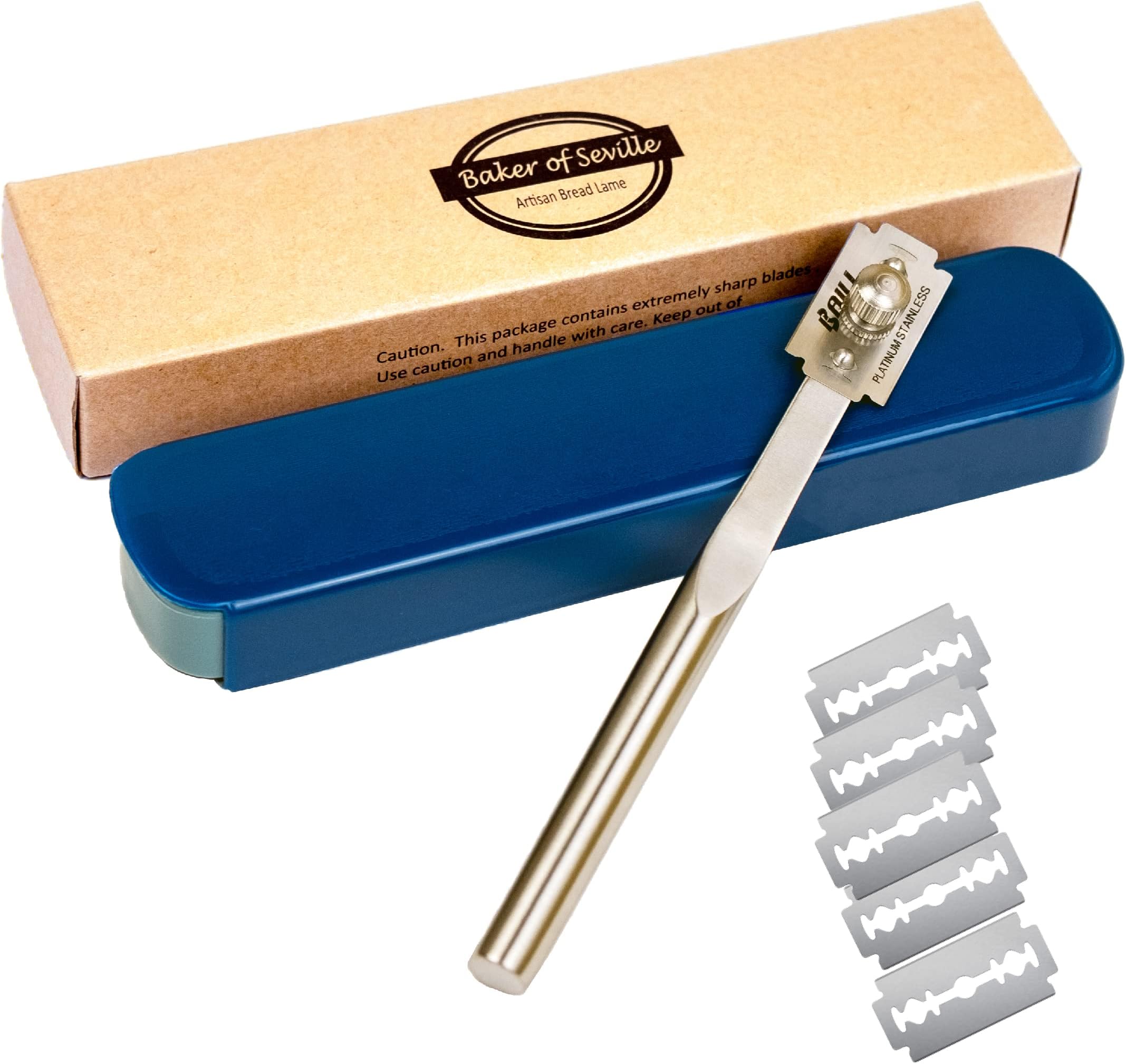 Baker of Seville Bread Lame - Designed for serious Bakers. Solid Stainless, Secure Blade. Better design, better material