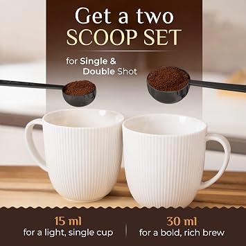 Orblue Premium Apple Corer Tool & Premium Coffee Scoop Set Bundle