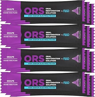 Fluid Tactical - ORS Extreme Dehydration Electrolytes, Grape | 12 Count Stick Packs