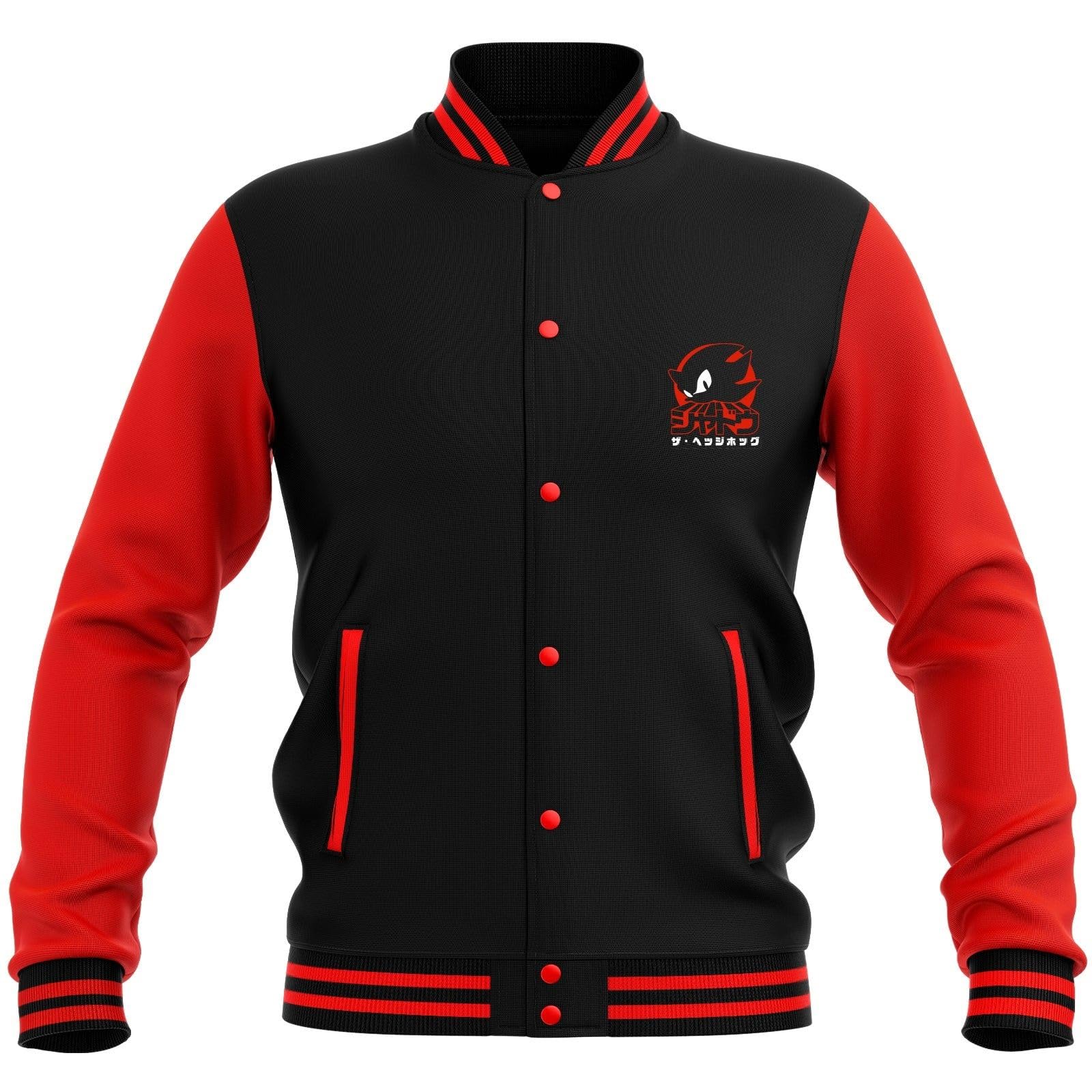 Sonic the Hedgehog Shadow Ultimate Lifeform Varsity Jacket - Black - S
