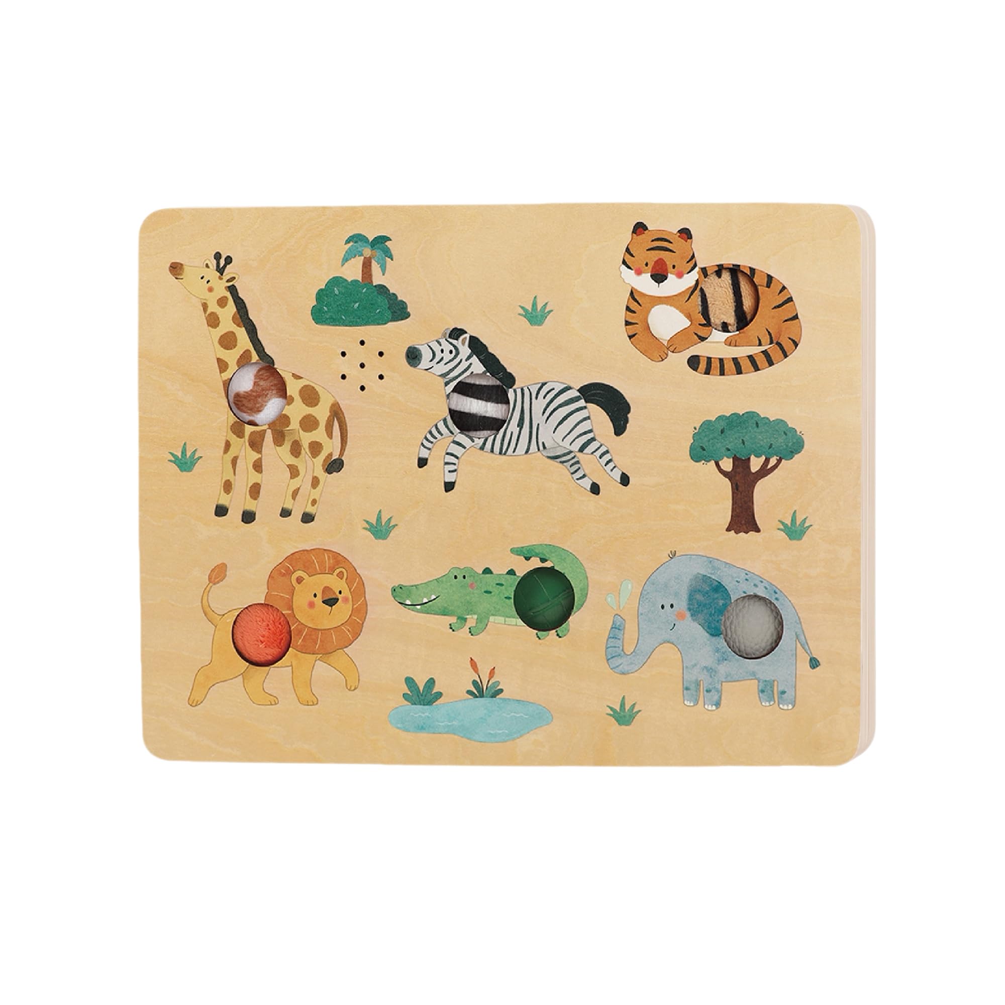 WoddyGo Wooden Sound Puzzle for Toddlers Age 18M+, Touch Animal Theme — image 1