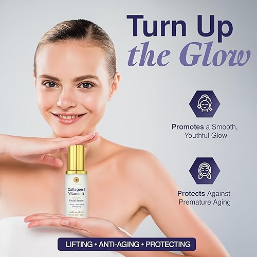 Miniatura 4 de Suero de colágeno y vitamina E, probado por dermatólogos, antienvejecimiento, hidrata, reduce las arrugas, belleza limpia, cuidado de la piel