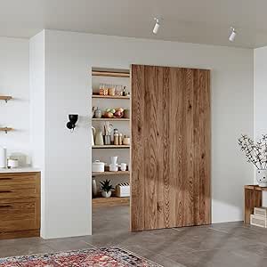 48-Inch Concealed Sliding Barn Door Hardware Kit with Soft Close Mechanism for 40-Inch Passage Opening