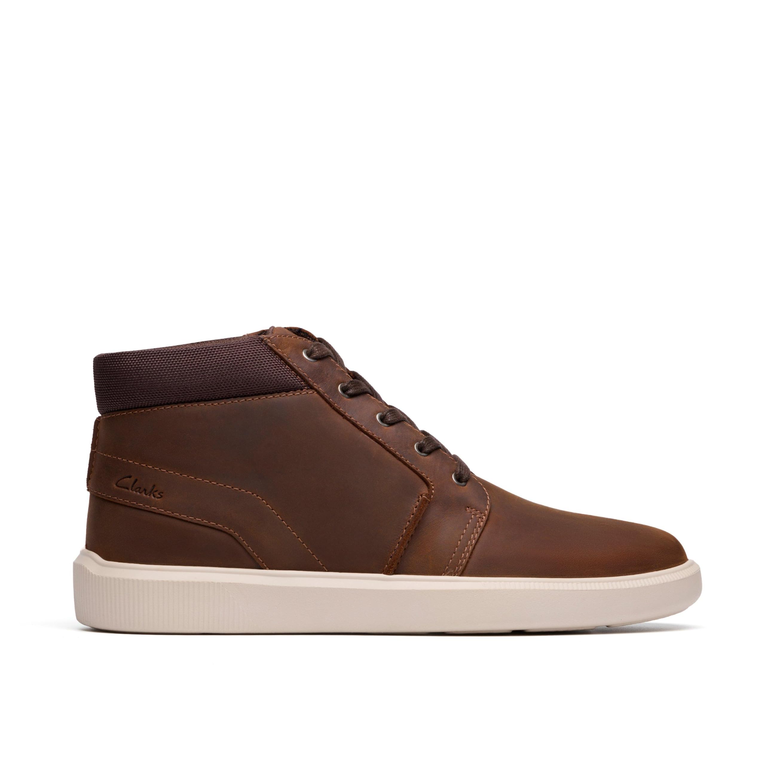 Clarks Men's Brown Brodin Mid Beeswax Ankle Boots, Lace Up In | : 9/Standard Fit