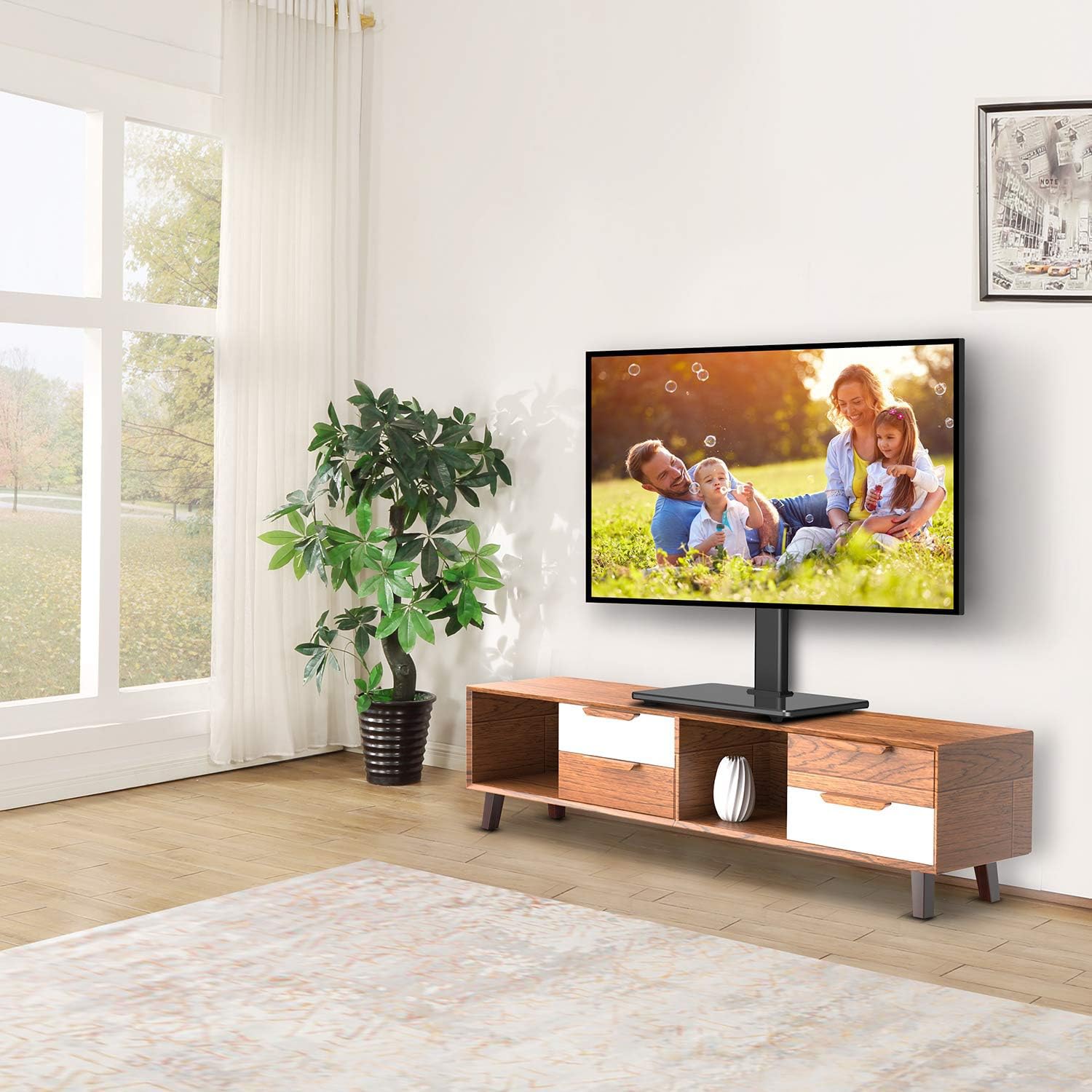 AM alphamount Supporto universale per TV girevole 24-60 pollici VESA 400x400 mm 45kg