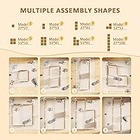 Vista 6 de Valla con cerraduras de seguridad triples, corralito infantil