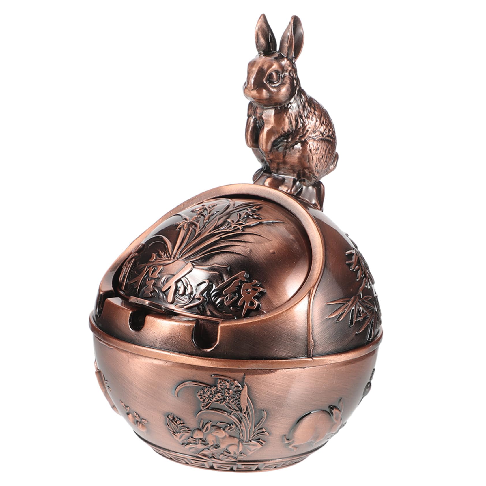 Cendrier original lapin rouge antique idée cadeau déco POPETPOP