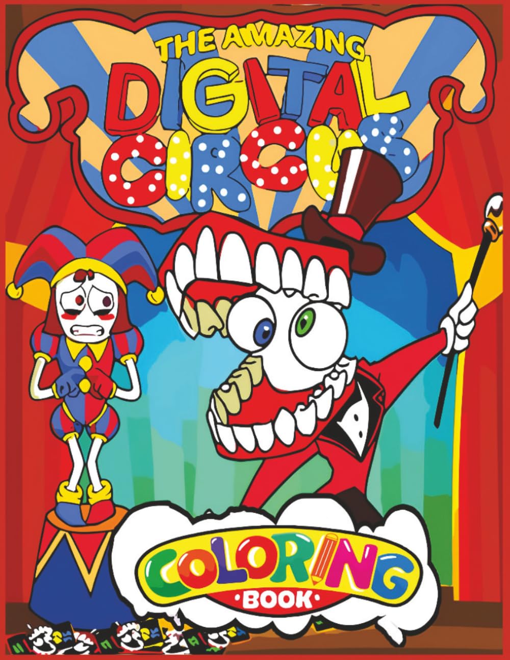 The Coloring Book: JUMBO Drawing Pages Of Characters for Kids Ages 4-8 8-12 | +50 High Quality Coloring Pages for Stress Relief and Relaxation