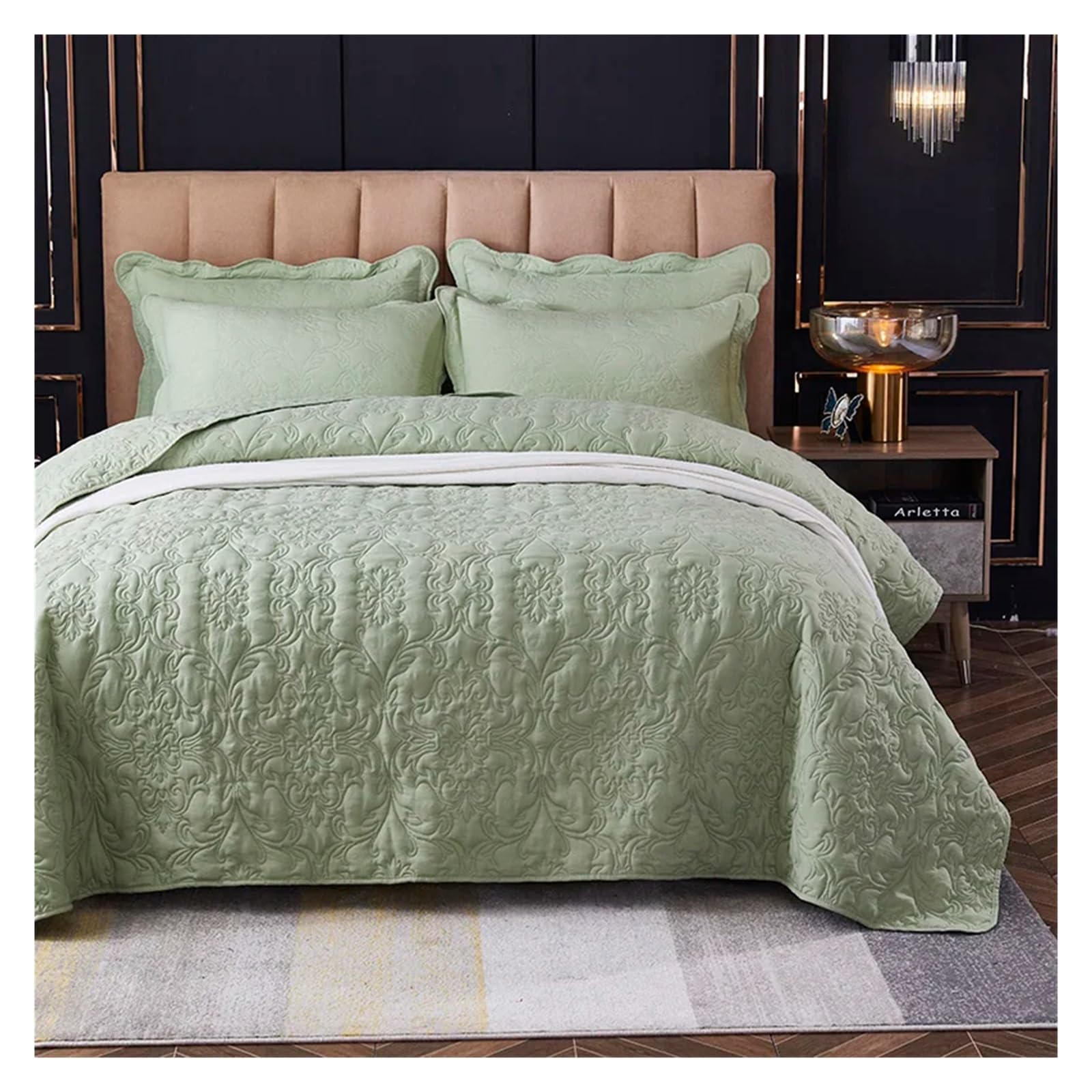 ADovz Morbido copriletto sul letto Plaid Stitch coperta biancheria da letto in microfibra copriletti matrimoniali Compatible with copriletto Lenzuola coprimaterasso,Lenzuola