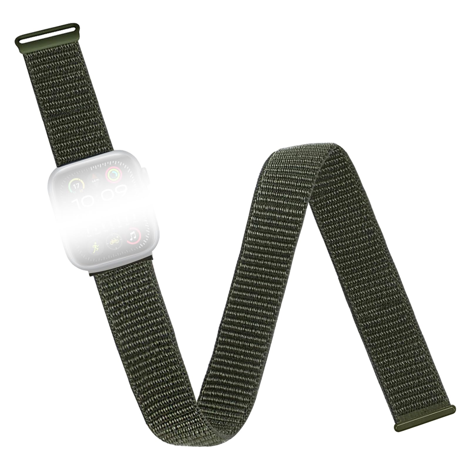 chinbersky Sportarmband Arm Knöchelband Kompatibel mit Apple Watch 49mm 46mm 45mm 44mm 42mm 41mm 40mm 38mm für Männer,Elastisches Nylon Armband Joggen für iWatch Ultra Series SE10/9/8/7/6/5/4/3/2/1