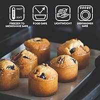 Vista 2 de Borosil Vision Classic - Juego de 6 tazones Katori grandes, ligeros y duraderos, 6 onzas, transparente (VCLK180)