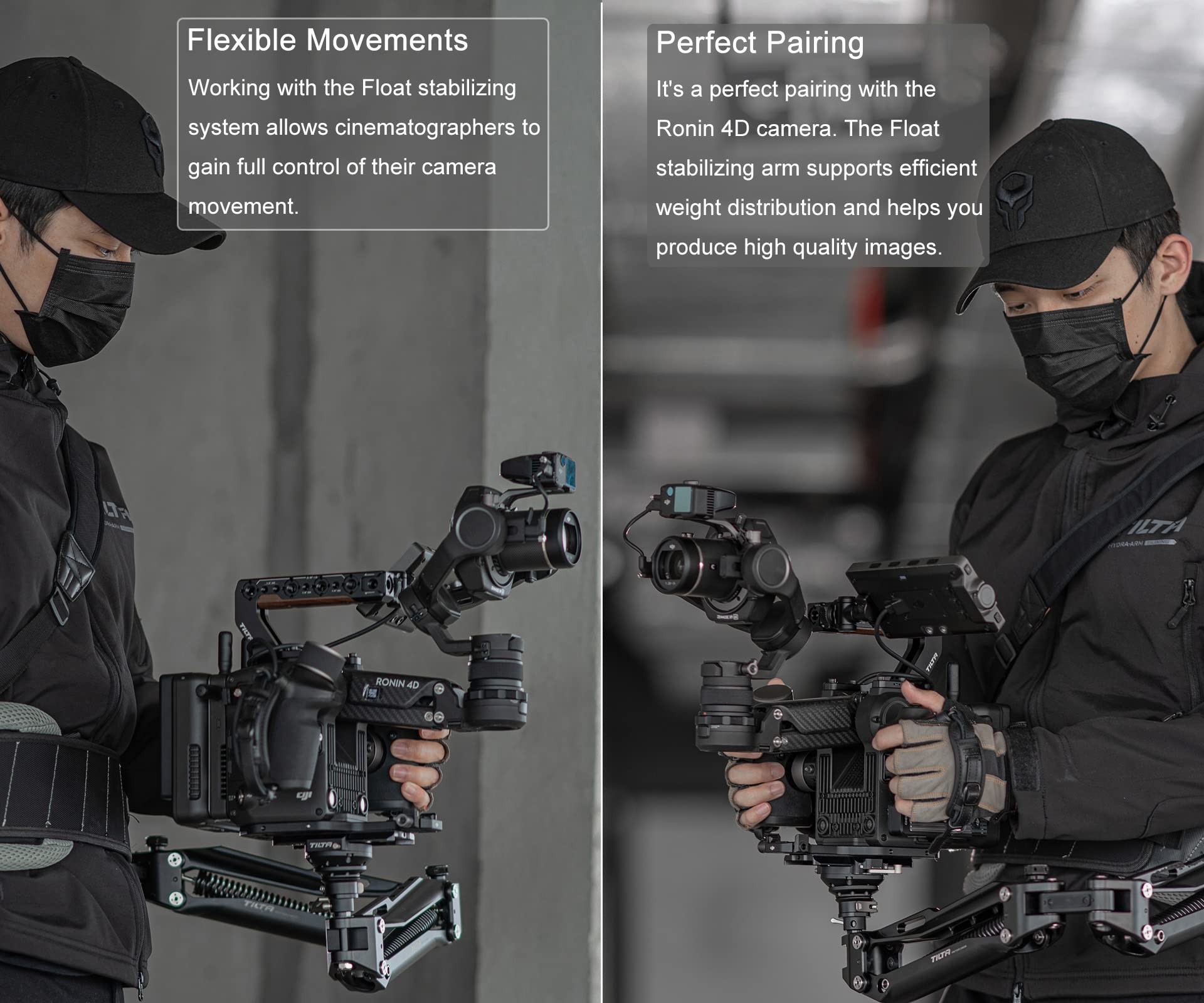 Tilta Manfrotto Schnellwechselplattenadapter für Tilta Float Stabilisierungsarm, kompatibel mit DJI Ronin 4D/RS 2/RS 3 PRO GSS-T01-QPA
