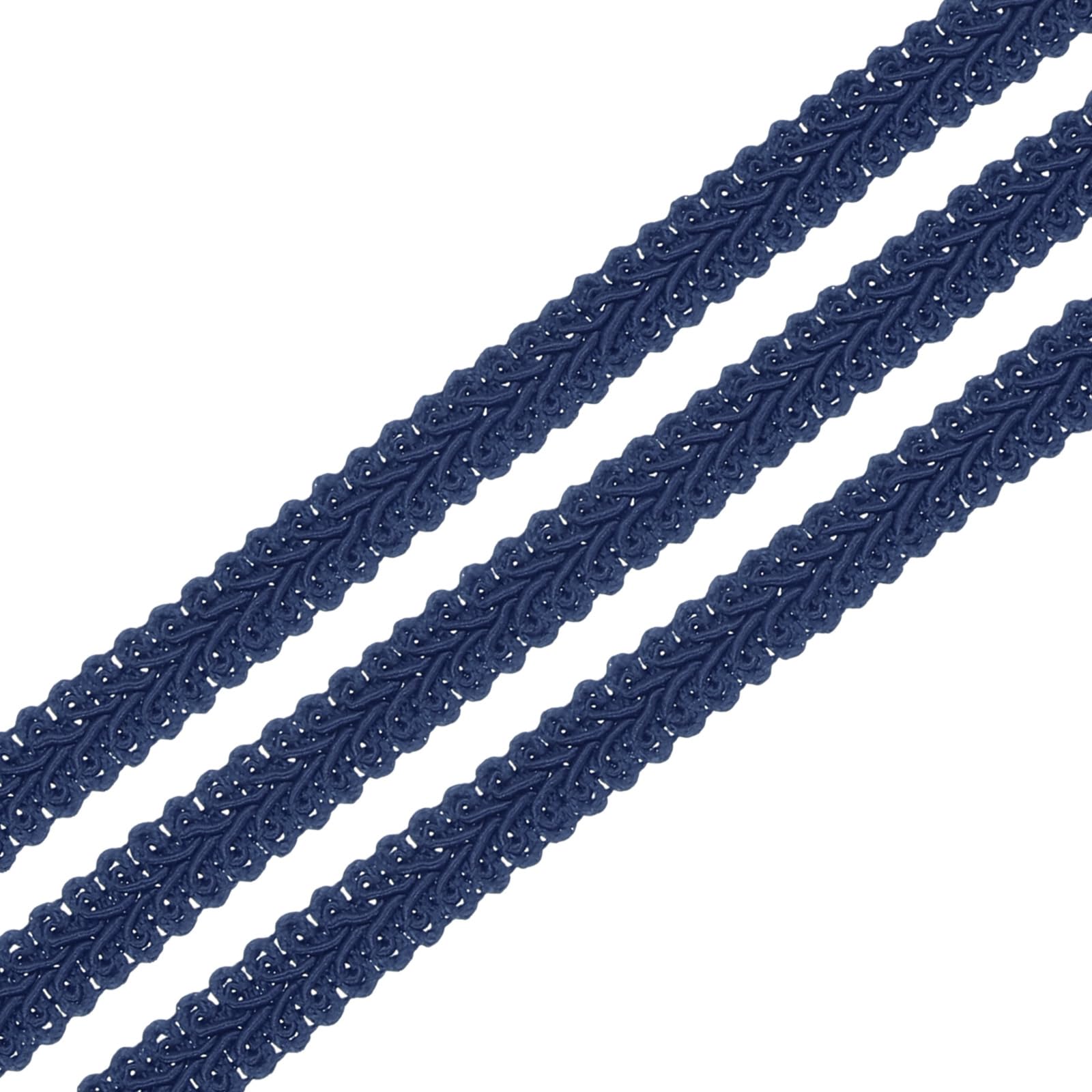 Garniture tressée Gimp passementerie marine 12mm pour ruban mercerie loisirs
