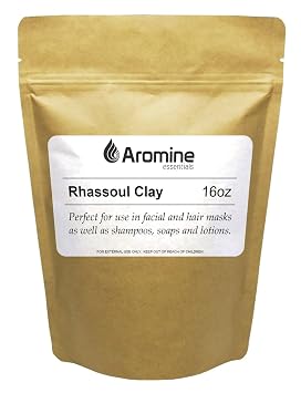 Rhassoul Clay Powder 16oz Moroccan Ghassoul Clay Mask, Nourishing, Unisex, Skin Treatment Mask