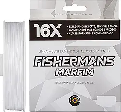 Linha De Pesca Fishermans Multifilamento 16 Fios Marfim