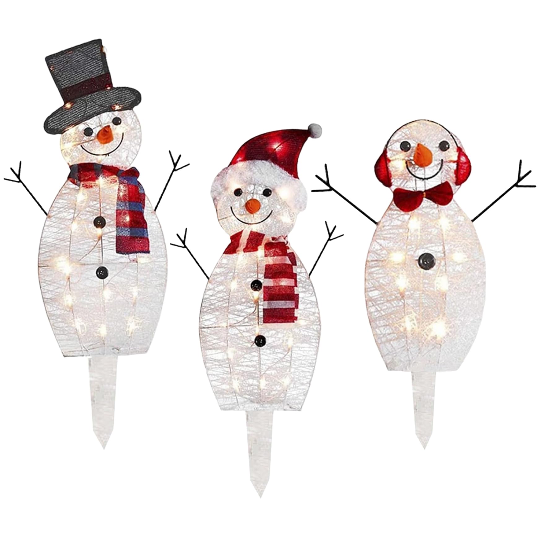 Décorations de Noël snowman LED pour illuminer votre salon chaleureux
