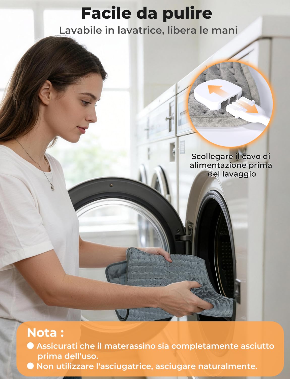 Termoforo Elettrico 60x30cm – Per Schiena, Spalle e Addome, 9 Livelli Di Temperatura, 4 Timer, Riscaldamento Rapido, Spegnimento Automatico, Lavabile In Lavatrice - Grigio Scuro