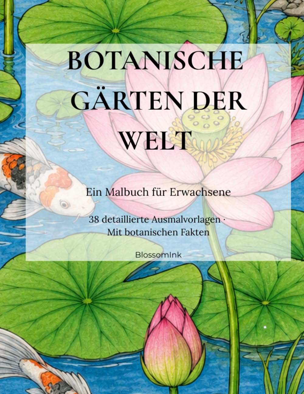 Botanische Gärten der Welt: 38 detaillierte Ausmalvorlagen mit Pflanzen und Blumen aus aller Welt – Ein Malbuch für Erwachsene zum Entspannen und Entdecken