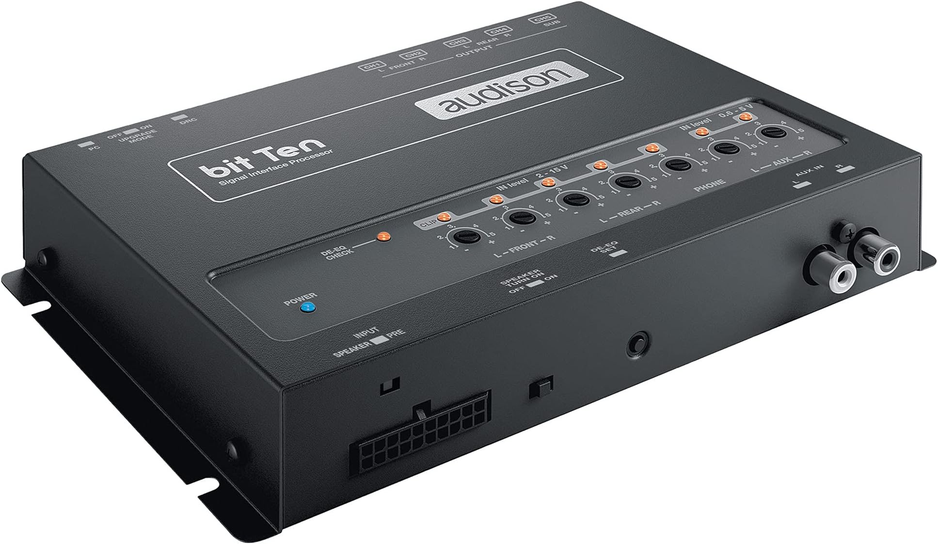 Bit Ten Audio Processor - 5 Analog Outputs, 31-Band Graphic Equalizer, Rack Mount, RCA Interface