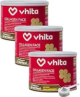 Vhita Colágeno Hidrolisado Verisol Com Ácido Hialuronico Em Pó Neutro 120gr - 3 Potes