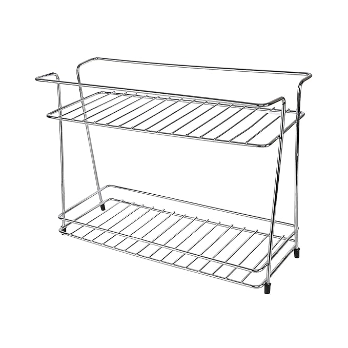Spacemaker Stainless Steel Spice Rack Container Organizer/Basket for
