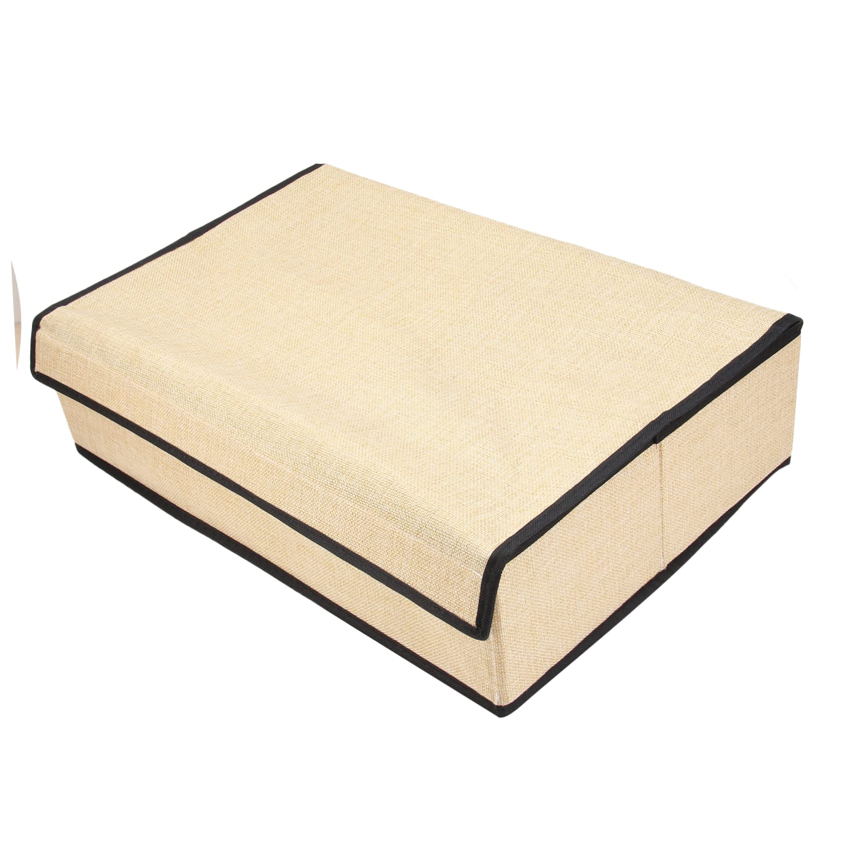 Organizador de Ropa Interior con Tapa, Tejido Beige, 16 Compartimentos | Sujetadores y Calcetines, Uso en Armario y Gabinete, Fácil de Limpiar, Protección y Orden