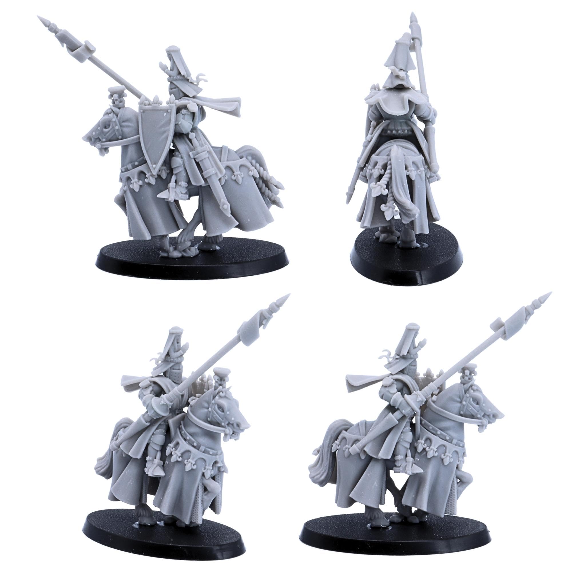 Medieval Royal Knights Cavalleria Spearmen, Highlands Miniature Giochi di ruolo storici gioco TTRPG NPC Wargaming
