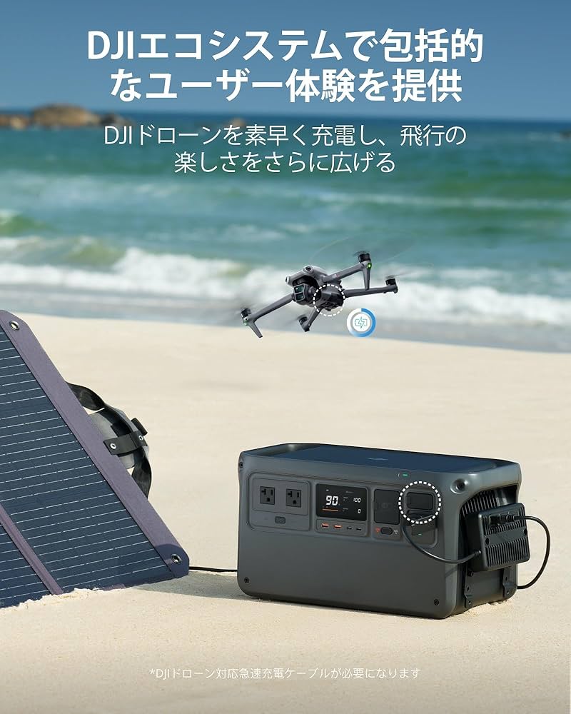 DJI Power 1000 ポータブル電源1024Wh リン酸鉄リチウムイオン