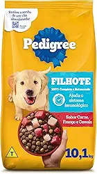 Ração Pedigree Carne Frango e Cereais Cães Filhotes 10.1 kg