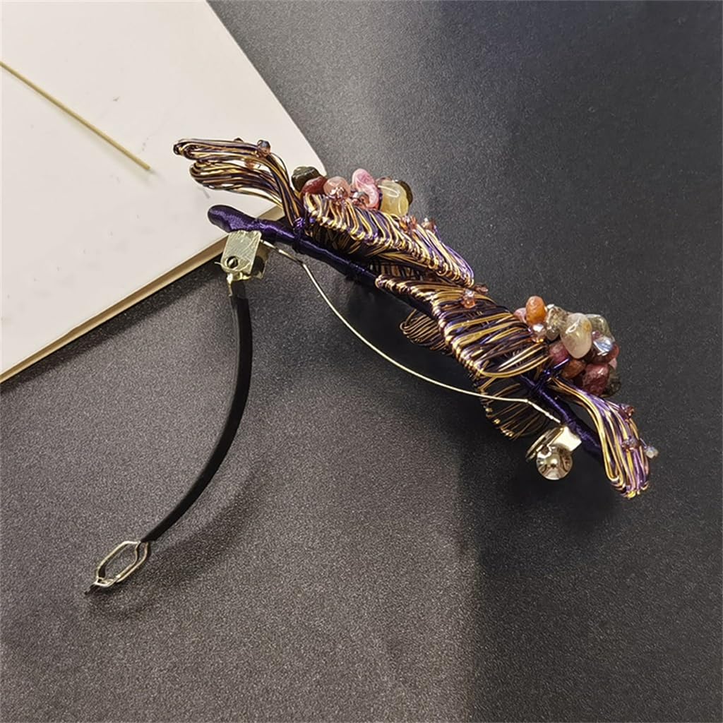 Handmade Copper Hair Ornaments Mother Hairpin The Back Of The Clip Ponytail