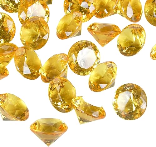 Vista 97 de Babenest - Relleno de jarrón de gemas falsas de diamantes acrílicos, 240 piezas de diamantes de imitación de 3/4 pulgadas, joyas de cristal