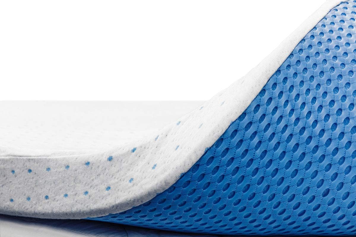 ViscoSoft 3 Inch Memory Foam Mattress Topper Queen | Select High Density Ventilated Mattress Pad: Furniture & Decor