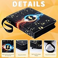 Vista 2 de Carpeta de tarjetas de 9 bolsillos, 900 bolsillos con 50 fundas extraíbles para tarjetas de tamaño estándar, carpeta de tarjetas coleccionables TCG