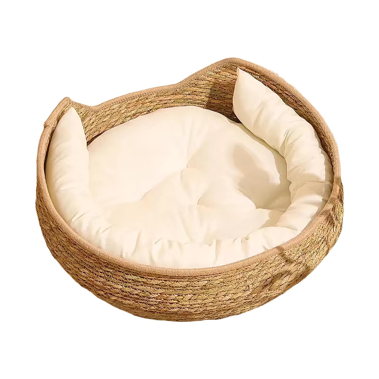 Nid à chat anti-stress en corde de coton tressée qui protège du froid et de l'ennui
