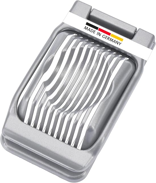Westmark Egg Slicer For Round Or Oval Slices, Individually Tensioned Stainless Steel Cutting Wires, Aluminium/Stainless Steel, Duplex, Grey, 10202260