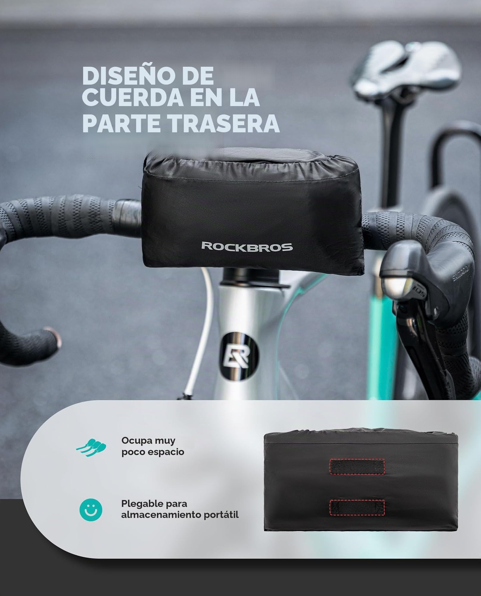 ROCKBROS Funda Bicicleta Exterior Portátil, Bolsa Transporte Almacenamiento para Bicicleta de Montaña de 27,5” Bicicleta de carretera 700C, Estuche de Transporte para MTB