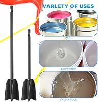 Zocipro Epoxi Gyanta Keverő Lapát Szett 6 db, Festék Keverő Rúd 1/4 Fúrógéphez, Újrahasználható Mixer Epoxi Szilikon Festés 5