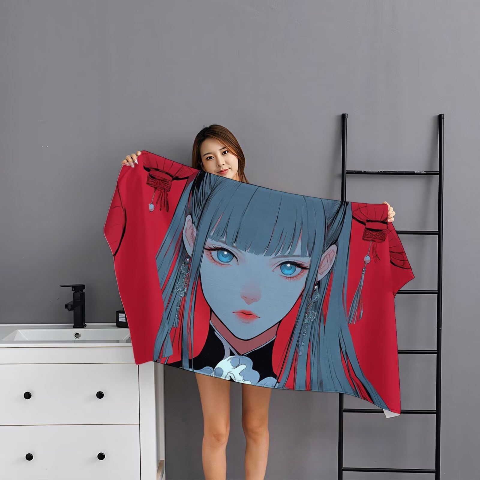 2-pak bardzo dużych 75 x 150 cm damski szybkoschnący ręcznik z mikrofibry bez piasku i plażowy lekki podróżny, kompaktowy ręcznik kempingowy z torbą do przechowywania, chłonny dla kobiet mężczyzn