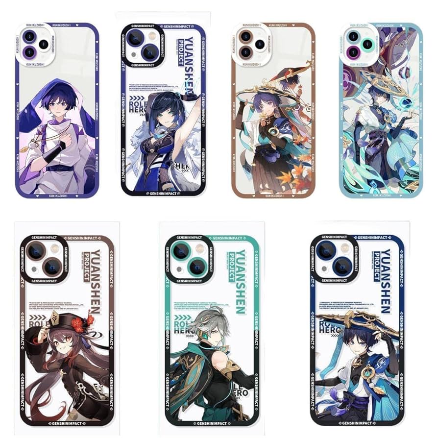 Amazon.co.jp: 原神 げんしん スマホケース 散兵 ざんひょう