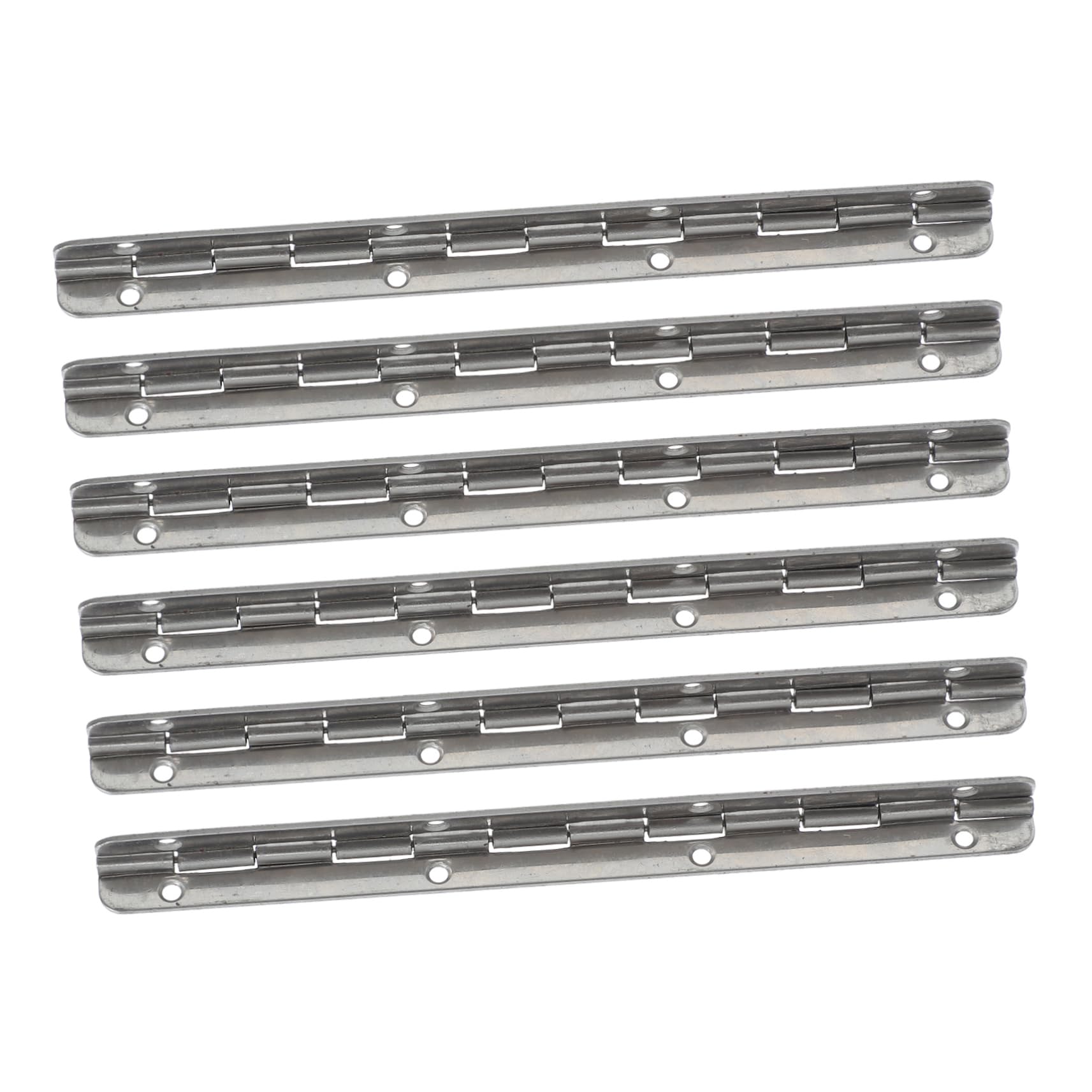 ERINGOGO 6Pcs Continuous Piano Hinges for Boxes Metal Hinges for Jewelry Cases Smooth Operation Essential for DIY Projects